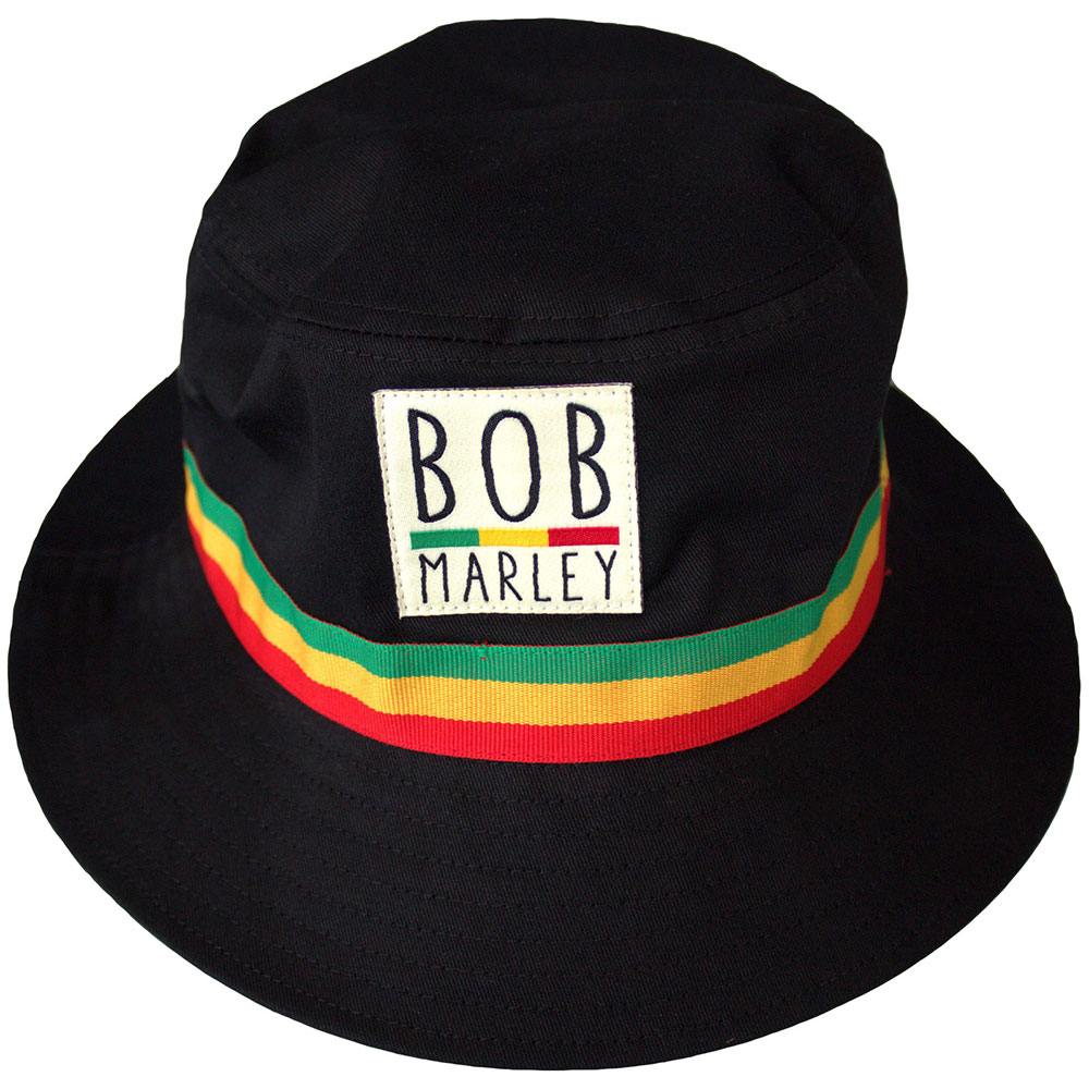 Bob Marley - Tricolor Stripes Eimer Hut - Schwarz